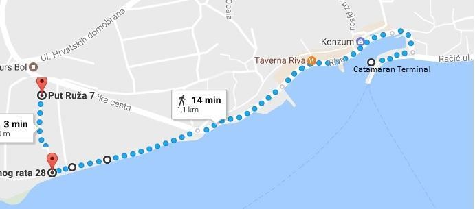 Guesthouse Apartment Bozica Bol Ngoại thất bức ảnh